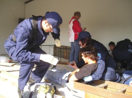 Preverjanje ekip prve pomoči v Materiji 7